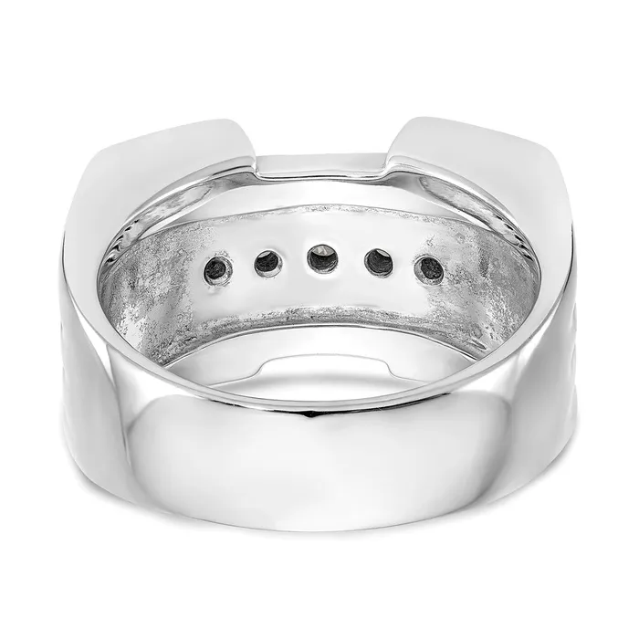 Rings 064ct CZ Solid Real 14K Yellow Gold Mens Wedding Band Ring Goldia