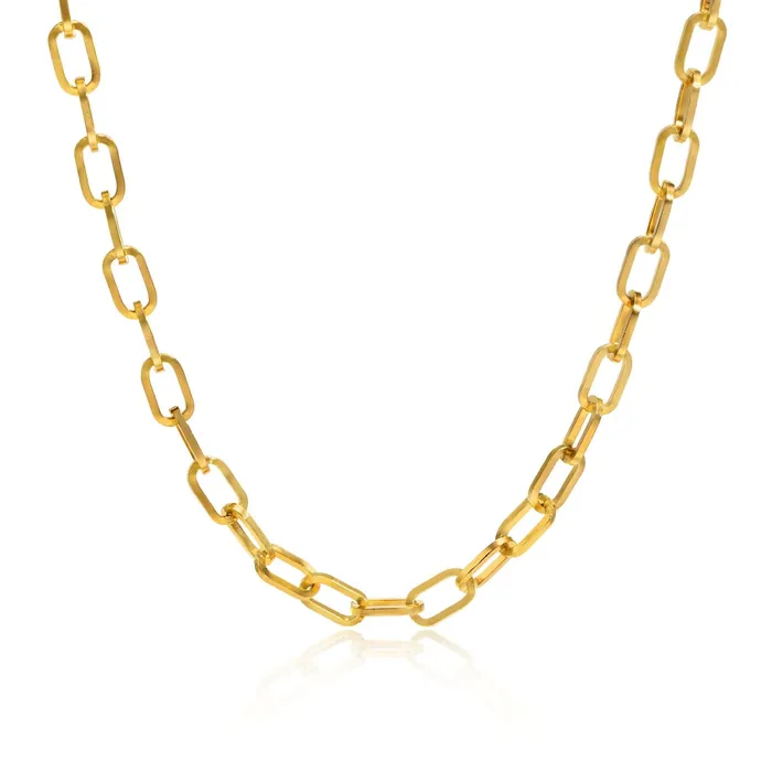 Trendolla Jewelry Necklaces 18K Gold Plated Woman Daily Chain Necklace Chain Bracelet