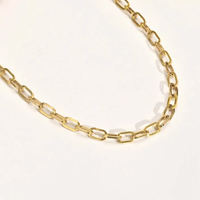 Trendolla Jewelry Necklaces 18K Gold Plated Woman Daily Chain Necklace Chain Bracelet