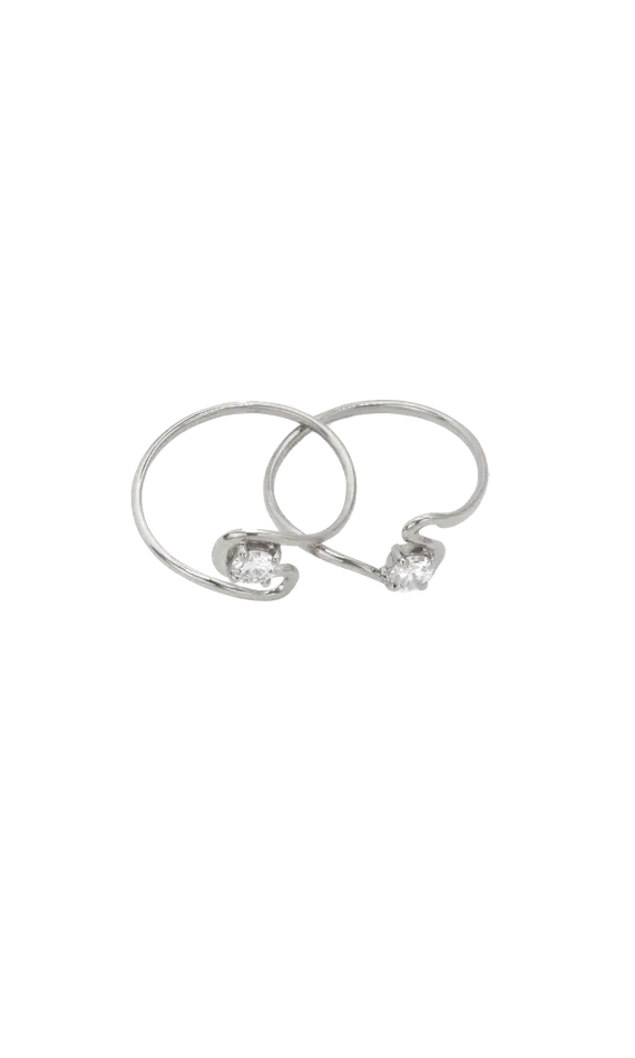 Faeber Studio Twin Flame Ring Set with Diamonds Rings