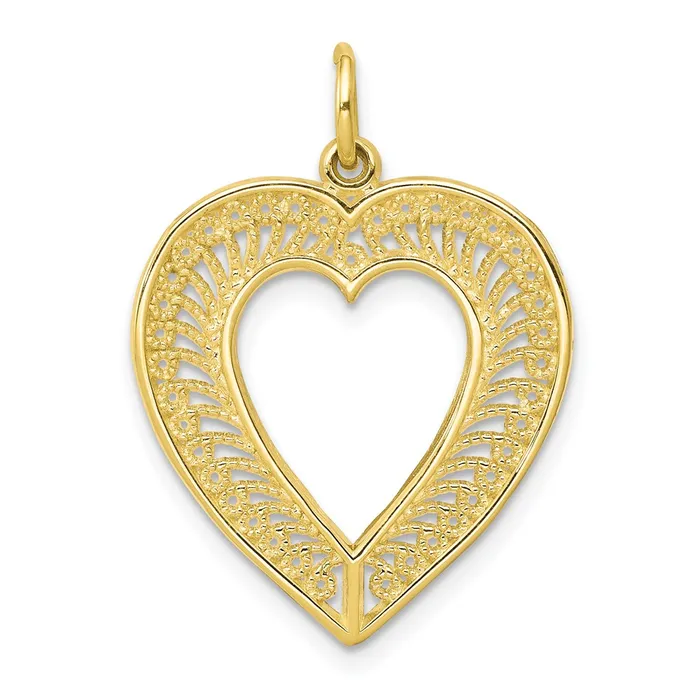 10k Heart CharmWBC10C388 WB Choice Jewelry Charm Necklaces