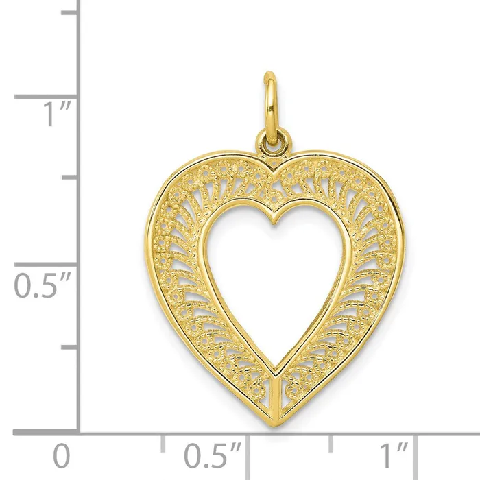 10k Heart CharmWBC10C388 WB Choice Jewelry Charm Necklaces 10k Heart CharmWBC10C388 WB Choice Jewelry Charm Necklaces