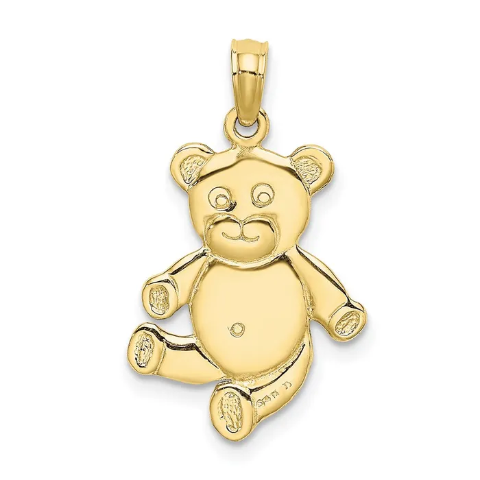 10k Reversible Teddy Bear CharmWBC10K6590 WB Choice Jewelry Charm Necklaces 10k Reversible Teddy Bear CharmWBC10K6590 WB Choice Jewelry Charm Necklaces