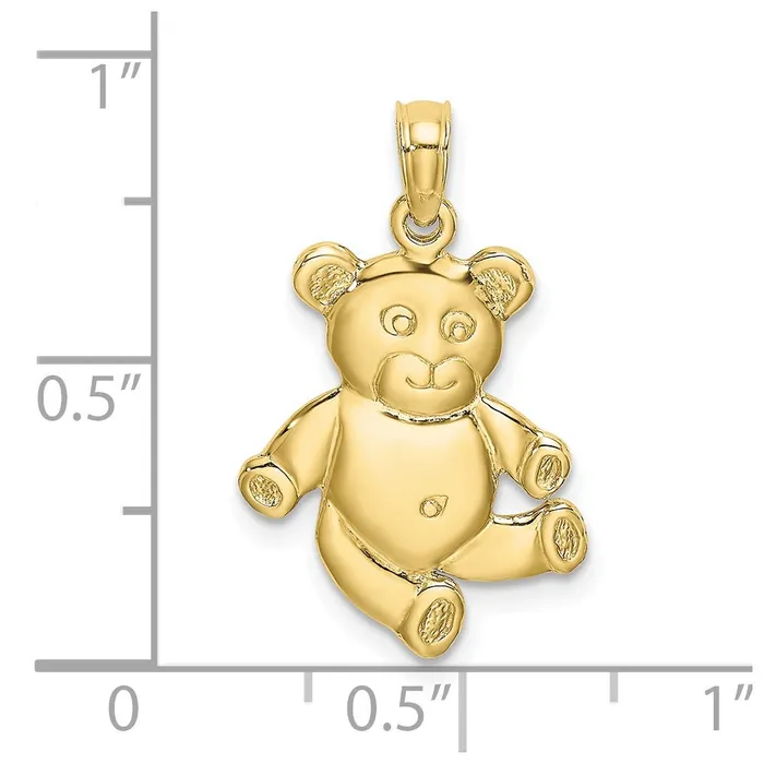 10k Reversible Teddy Bear CharmWBC10K6590 WB Choice Jewelry Charm Necklaces 10k Reversible Teddy Bear CharmWBC10K6590 WB Choice Jewelry Charm Necklaces