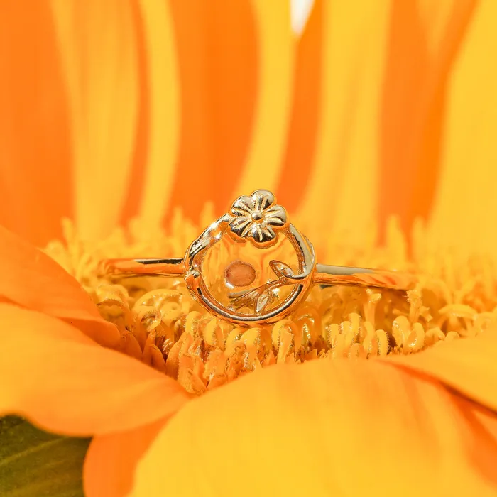 Rings faithbraceletco Flower Crest Sterling Silver Ring