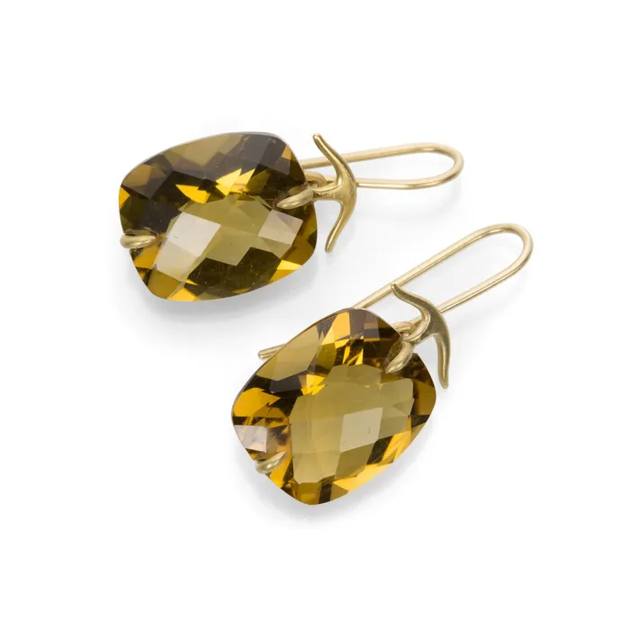 Whiskey Quartz Earrings Gabriella Kiss Earrings