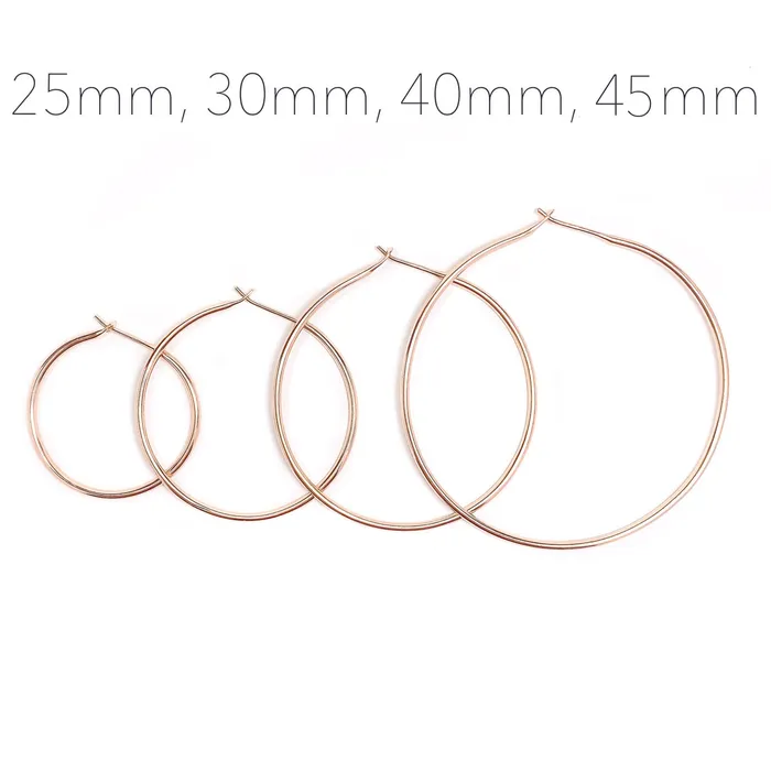 30mm Hoop Earrings Silver Hoops By Hand Earrings