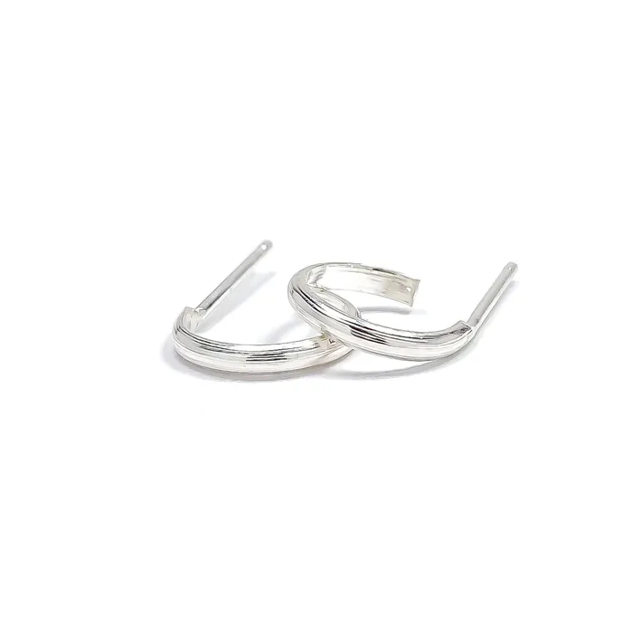 Earrings Hoops By Hand Hammered Hoop Earrings with Post Sterling Silver Earrings Hoops By Hand Hammered Hoop Earrings with Post Sterling Silver