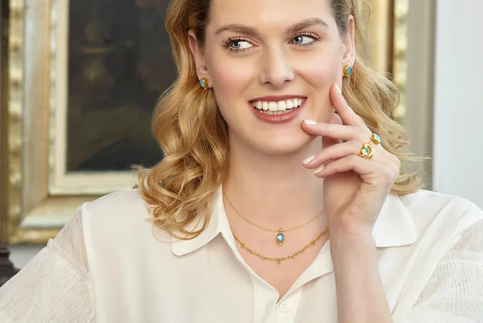 GG GOLD TRAD Necklaces GURHAN Boucle Gold Link Short Necklace Delicate Wire and Gold Granulations GG GOLD TRAD Necklaces GURHAN Boucle Gold Link Short Necklace Delicate Wire and Gold Granulations