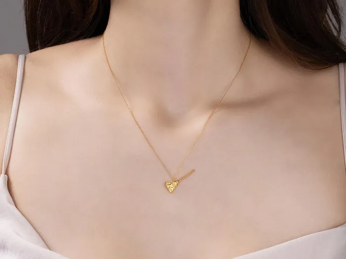 GG GOLD TRAD Necklaces GURHAN Spell Gold Pendant Necklace Small Broom