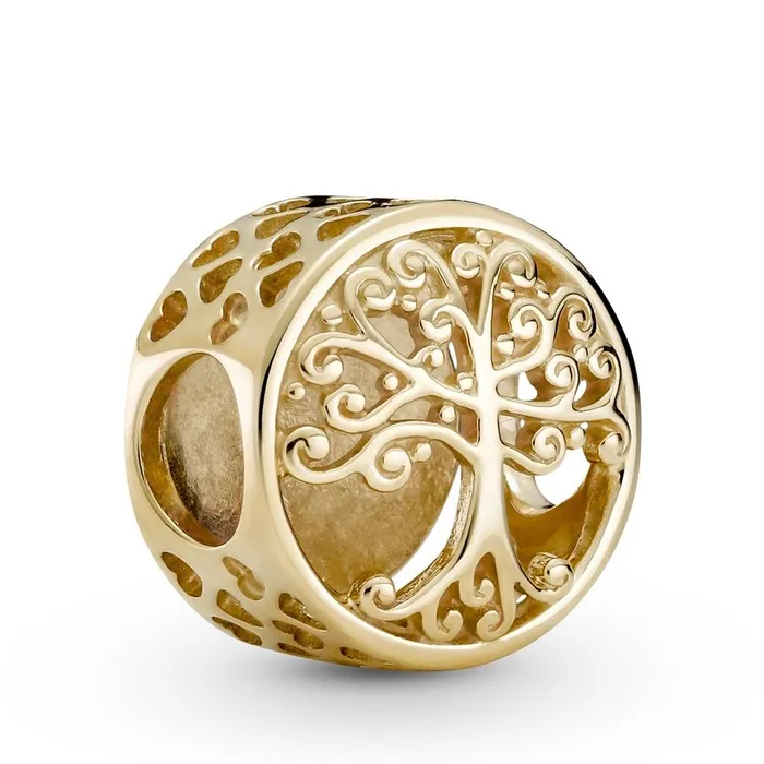 Pandora Charm Necklaces Pandora 14k Gold Family Roots Charm