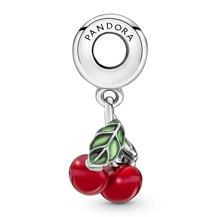 Pandora Charm Necklaces Pandora Cherry Fruit Dangle Charm Pandora Charm Necklaces Pandora Cherry Fruit Dangle Charm