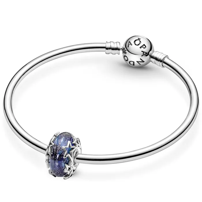 Pandora Charm Necklaces Pandora Galaxy Blue Star Murano Charm Pandora Charm Necklaces Pandora Galaxy Blue Star Murano Charm