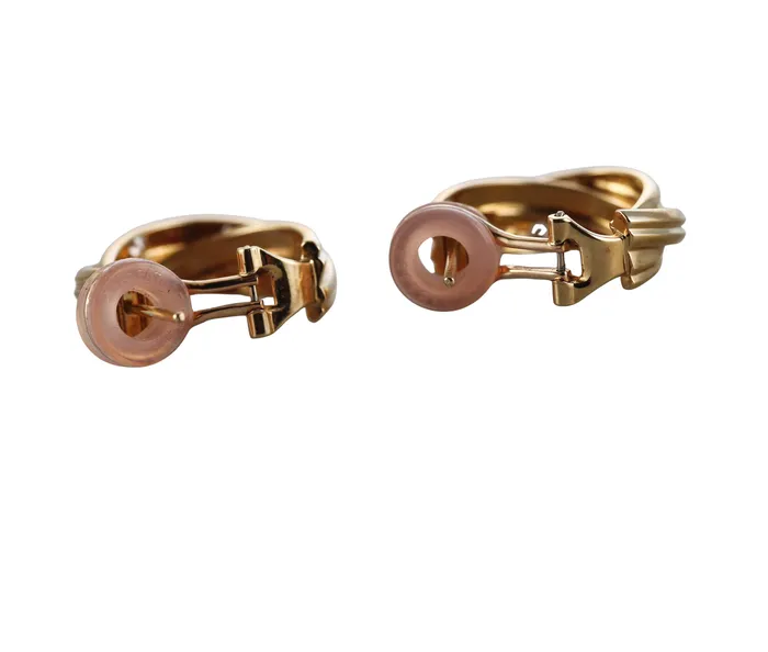 Cartier Earrings Cartier Constellation Trinity Yellow Gold Diamond Hoop Earrings