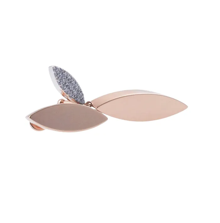 Roberto Coin Earrings Roberto Coin Rose Gold Diamond Petals Earrings