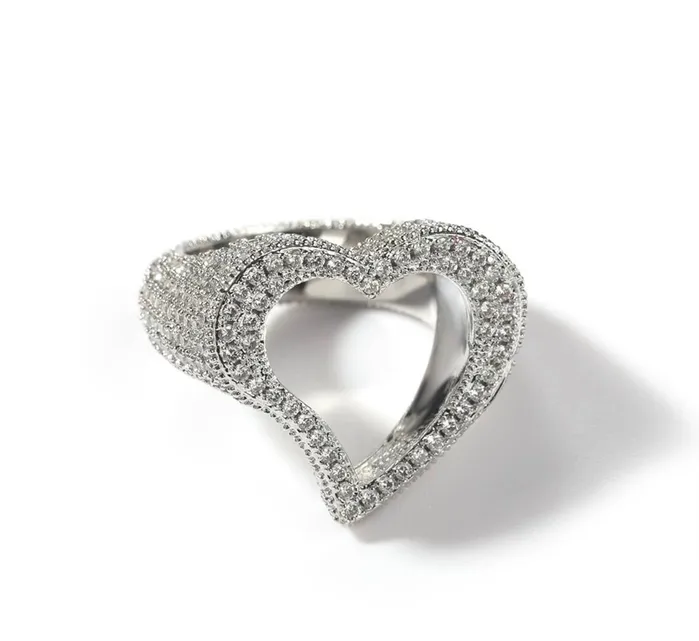 CharmBox Rings Open Heart Ring