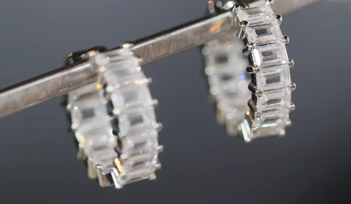 Lab Diamonds London Earrings Diamond Hoop Earrings Hoop Earrings Womens Baguette Diamond Earrings