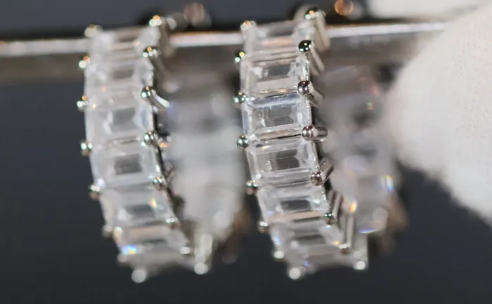 Lab Diamonds London Earrings Diamond Hoop Earrings Hoop Earrings Womens Baguette Diamond Earrings