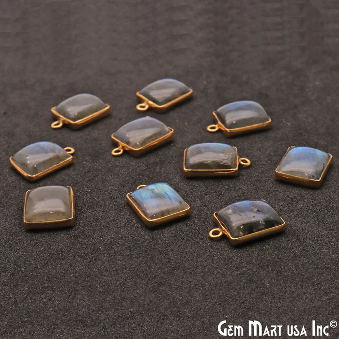 PreStyled Sets GemMartUSA Labradorite 12x10mm Cabochon Octagon Gold Connector