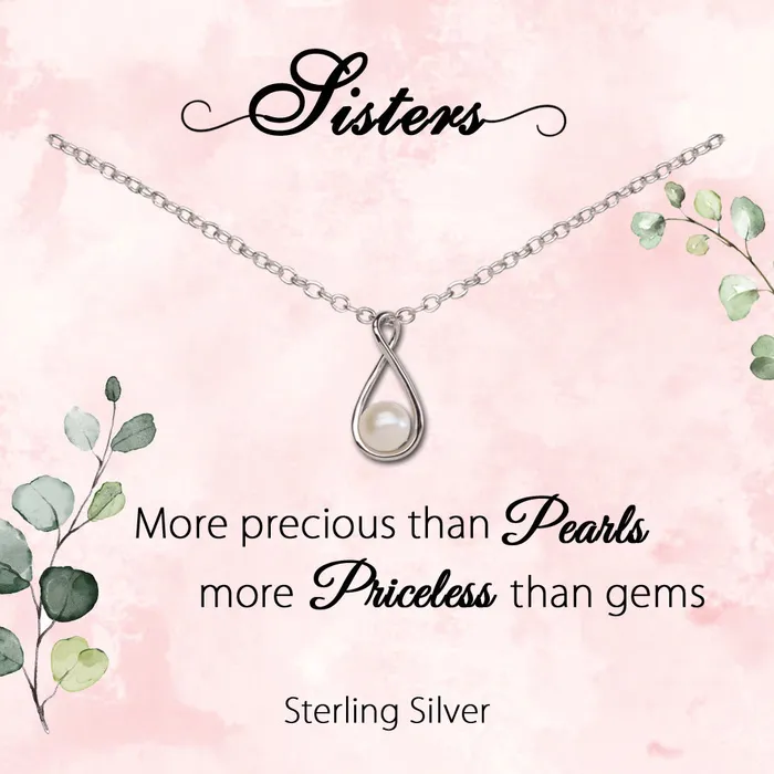 Sterling Silver Meaningful Jewelry Gift for SistersMore Precious Than Pearls Cherished Moments Necklaces Sterling Silver Meaningful Jewelry Gift for SistersMore Precious Than Pearls Cherished Moments Necklaces