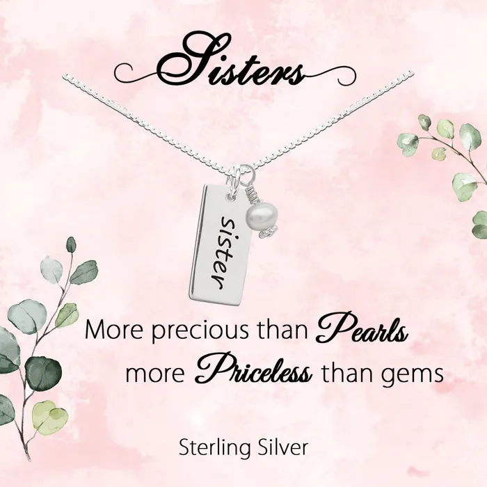 Sterling Silver Meaningful Jewelry Gift for SistersMore Precious Than Pearls Cherished Moments Necklaces Sterling Silver Meaningful Jewelry Gift for SistersMore Precious Than Pearls Cherished Moments Necklaces