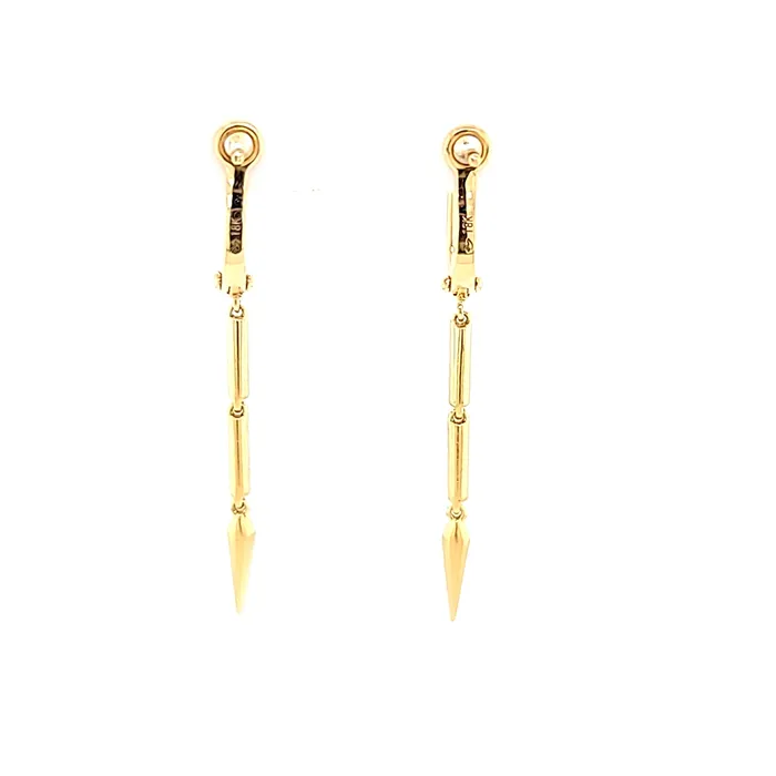 Susan Bella Jewelry LLC 18k Yellow Gold Diamond Dangle Earrings I7685 Earrings Susan Bella Jewelry LLC 18k Yellow Gold Diamond Dangle Earrings I7685 Earrings